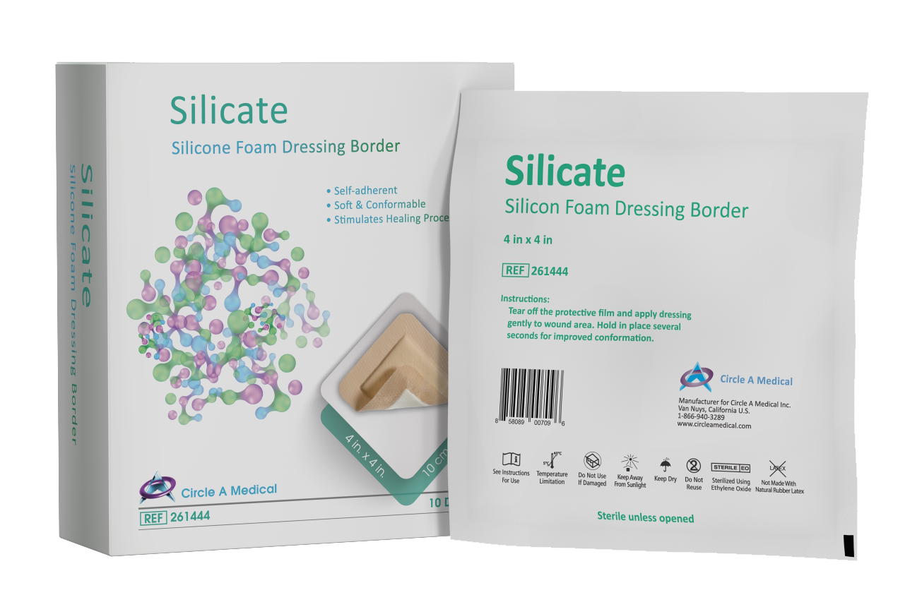 Self-Adherent Silicone Foam Dressing for Elder Care Facilities