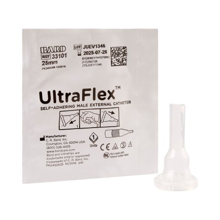 Male External Catheter UltraFlex® Self-Adhesive Seal Silicone Small