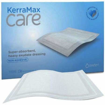 Super Absorbent Dressing KerraMax Care® Nonwovent 4 X 4 Inch Sterile