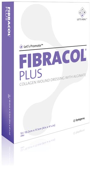 Collagen Dressing Fibracol™ Plus Collagen / Alginate 2 X 2 Inch 12 per Pack