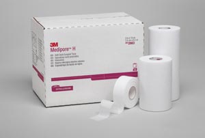 Medical Tape 3M™ Medipore™ H Perforated Soft Cloth 1 Inch X 10 Yard White NonSterile