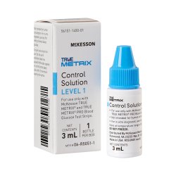 Blood Glucose Control Solution McKesson TRUE METRIX® Blood Glucose Testing 3 mL Level 1