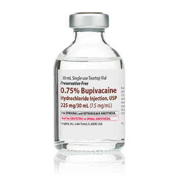 Bupivacaine HCl, Preservative Free 0.75%, 7.5 mg / mL Injection Single Dose Vial 30 mL