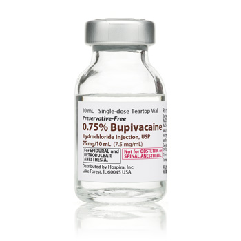 Bupivacaine HCl, Preservative Free 0.75%, 7.5 mg / mL Injection Single Dose Vial 10 mL