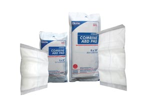 Abdominal Pad Dukal™ Nonwoven Cellulose 1-Ply 8 X 10 Inch Rectangle NonSterile