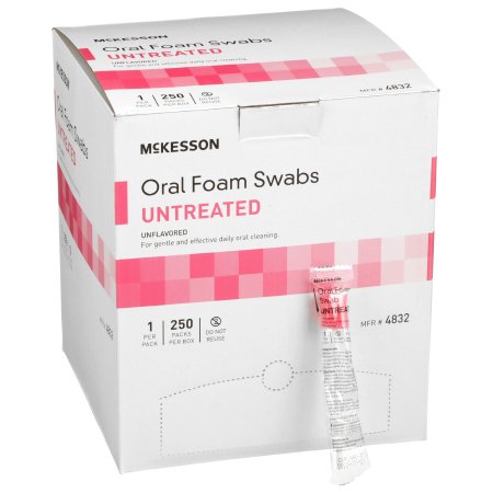 Oral Swabstick McKesson Foam Tip Untreated