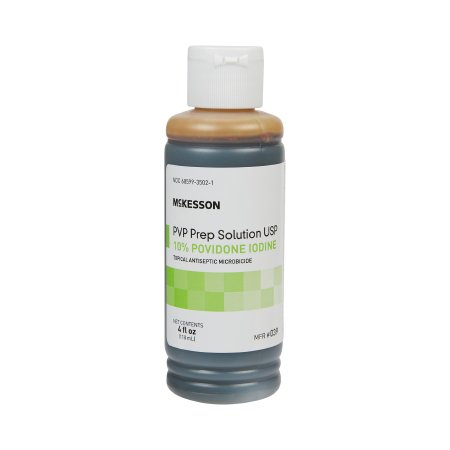 Skin Prep Solution McKesson 4 oz. Flip-Top Bottle 10% Strength Povidone-Iodine NonSterile