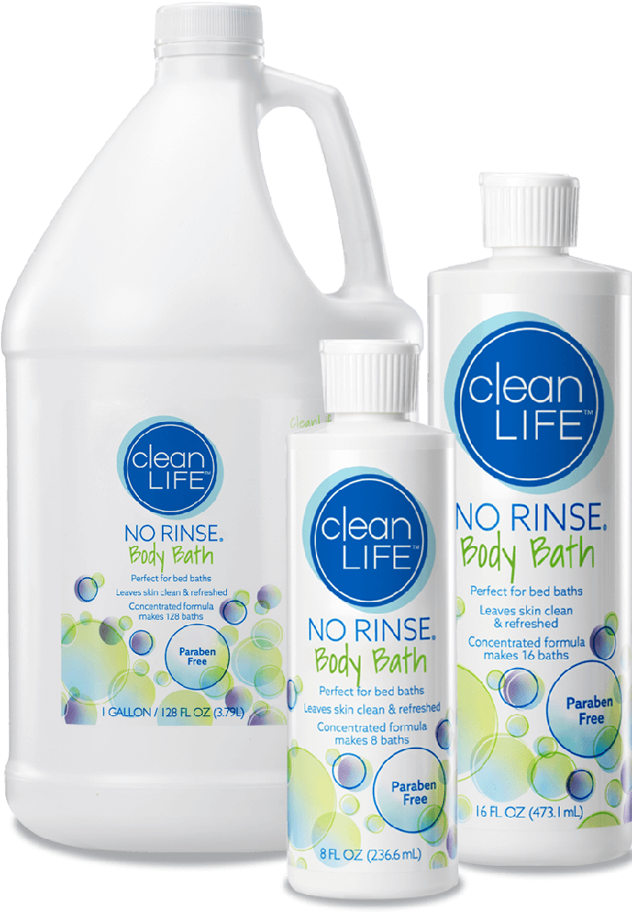 Rinse-Free Body Wash No Rinse® Body Bath Liquid 8 oz. Bottle Scented