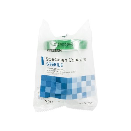 Specimen Container McKesson 120 mL (4 oz.) Screw Cap Sterile