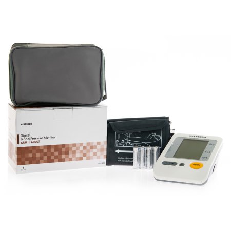 Digital Blood Pressure Monitor McKesson Brand 1-Tube Automatic Inflation Adult Large Cuff