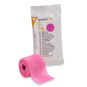 Cast Tape 3M™ Scotchcast™ Plus 2 Inch X 12 Foot Fiberglass / Resin Bright Pink