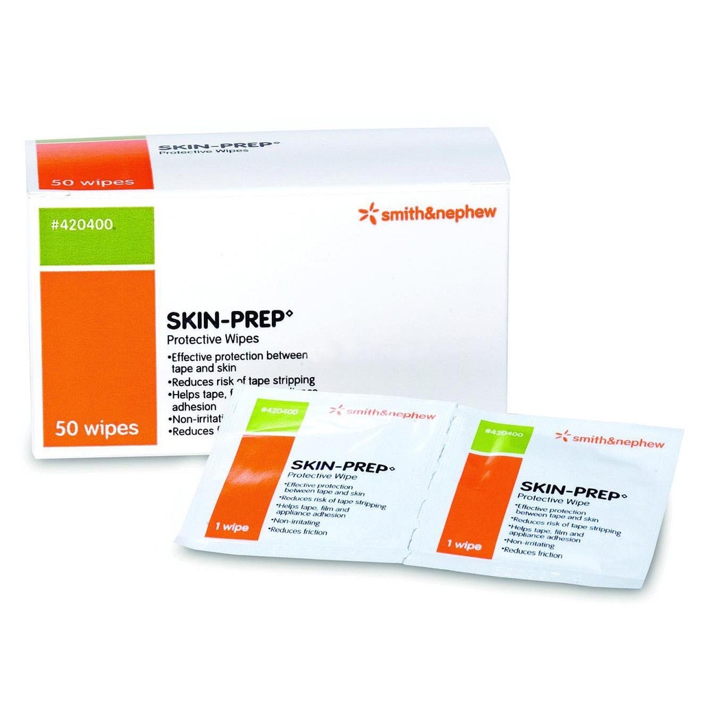 Skin Barrier Wipe Skin-Prep 75 to 100% Strength Isopropyl Alcohol Individual Packet Sterile