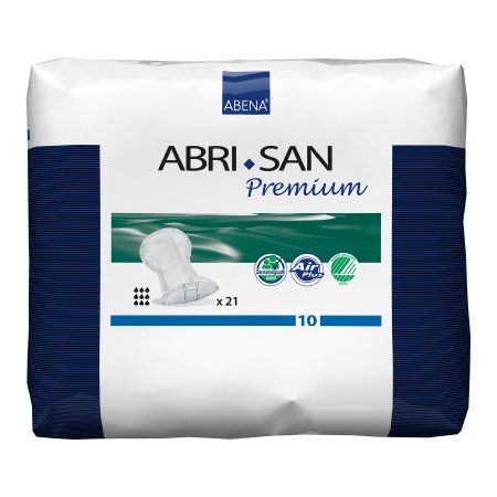 Incontinence Liner Abri-San™ Premium 28 Inch Length Heavy Absorbency Fluff / Polymer Core Level 10 Adult Unisex Disposable