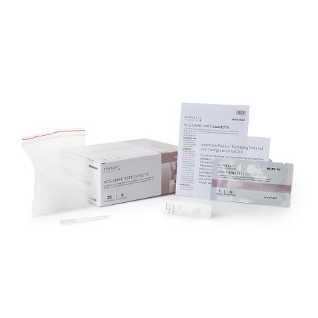 Rapid Test Kit McKesson Consult™ Fertility Test hCG Pregnancy Test Urine Sample 25 Tests
