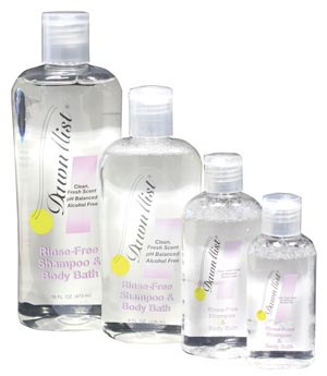 Rinse-Free Shampoo and Body Wash DawnMist® 8 oz. Flip Top Bottle Scented
