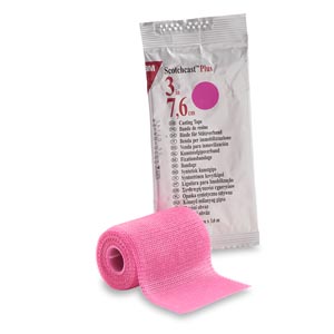 Cast Tape 3M™ Scotchcast™ Plus 3 Inch X 12 Foot Fiberglass / Resin Bright Pink