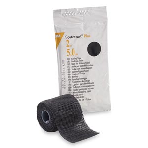 Cast Tape 3M™ Scotchcast™ Plus 2 Inch X 12 Foot Fiberglass / Resin Black