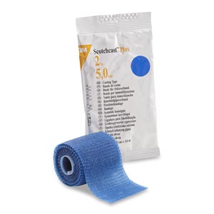 Cast Tape 3M™ Scotchcast™ Plus 2 Inch X 12 Foot Fiberglass / Resin Blue