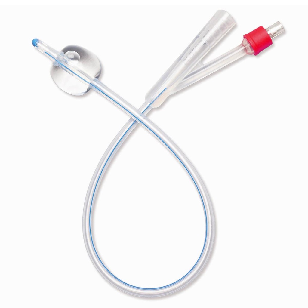 Foley Catheter Medline 2-Way Firm Tip 10 cc Balloon 18 Fr. Silicone