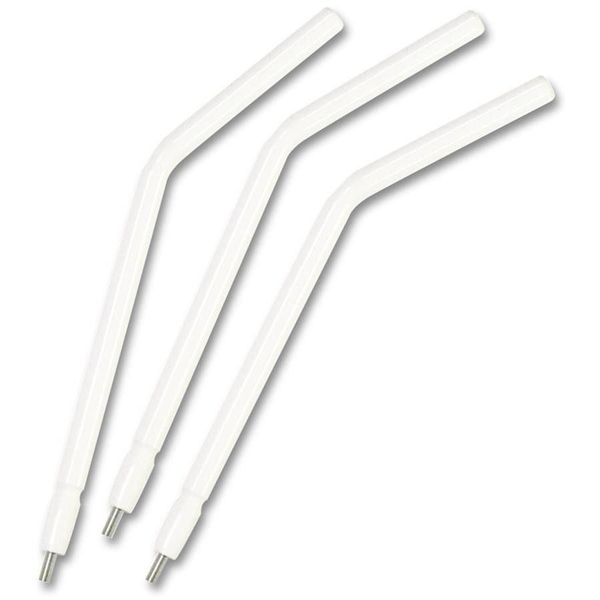 Air/Water Syringe Tips, Metal Core, Disposable, White, 250/bg 48 bg/cs