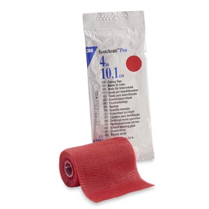 Cast Tape 3M™ Scotchcast™ Plus 4 Inch X 12 Foot Fiberglass / Resin Red