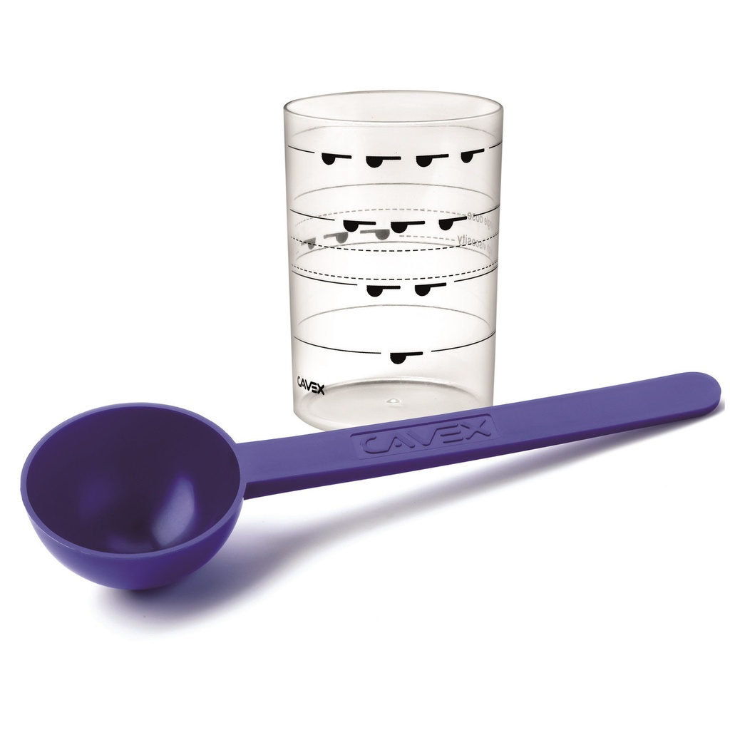 Cavex Alginate Powder Scoop &amp; Water Measuring Cup, 1/set