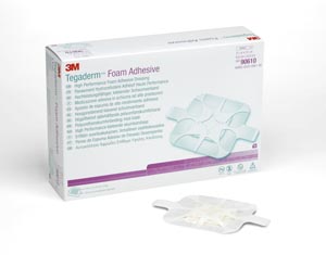 Foam Dressing 3M™ Tegaderm™ High Performance 3-1/2 X 3-1/2 Inch Square Adhesive with Border Sterile