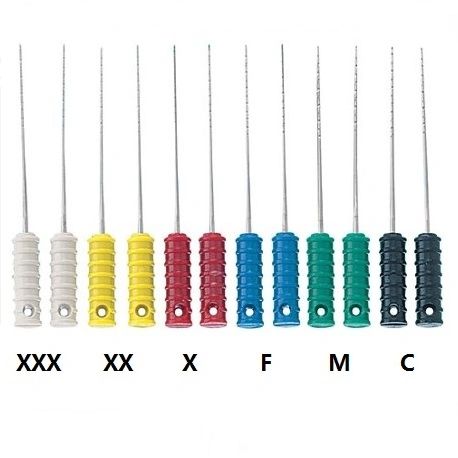 B21-XF Barbed Broaches Size 3 Length 21, Red XF , 10/Pk