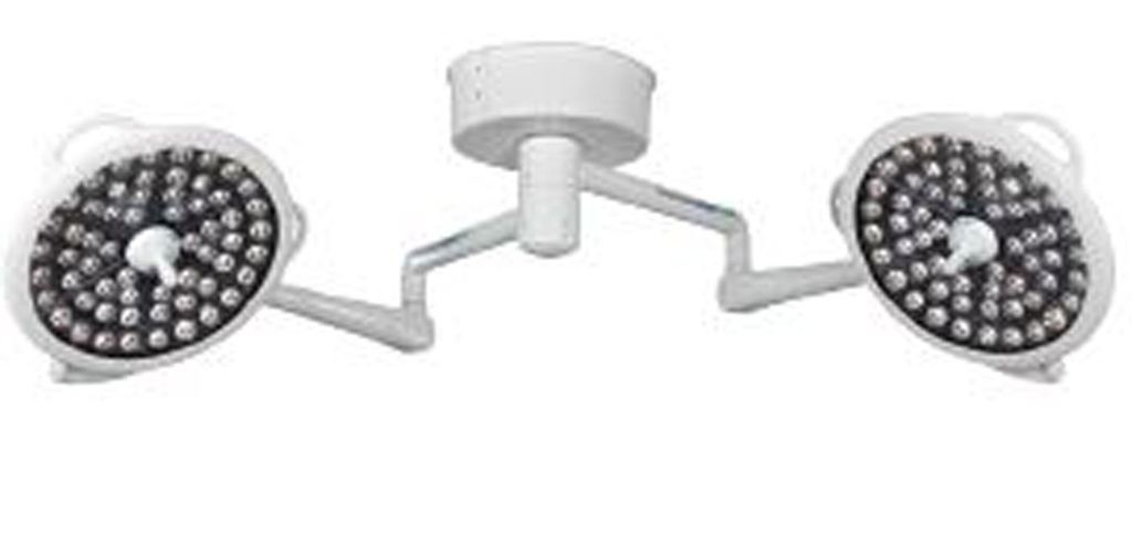 Surgical Light System Two Dual Ceiling Mount LED 240 Watt White