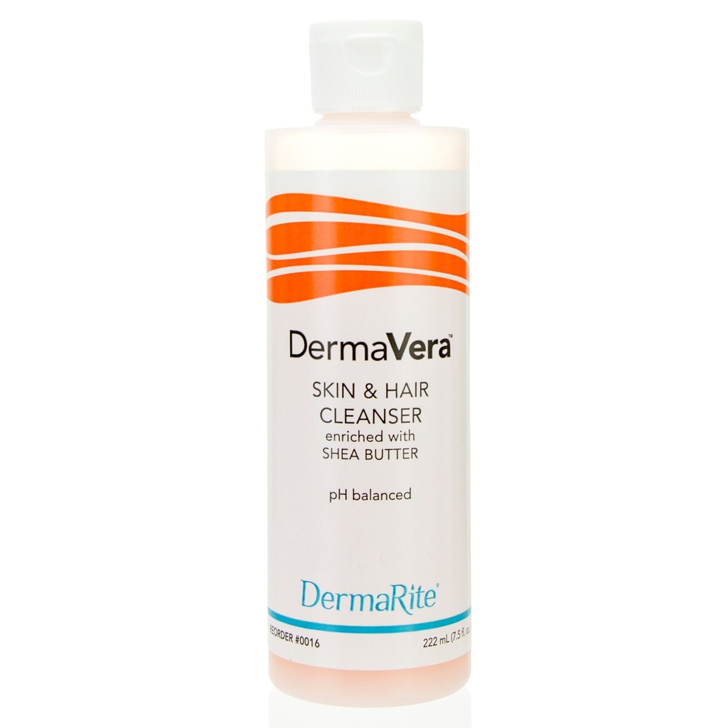 Shampoo and Body Wash DermaVera® 7.5 oz. Flip Top Bottle Scented