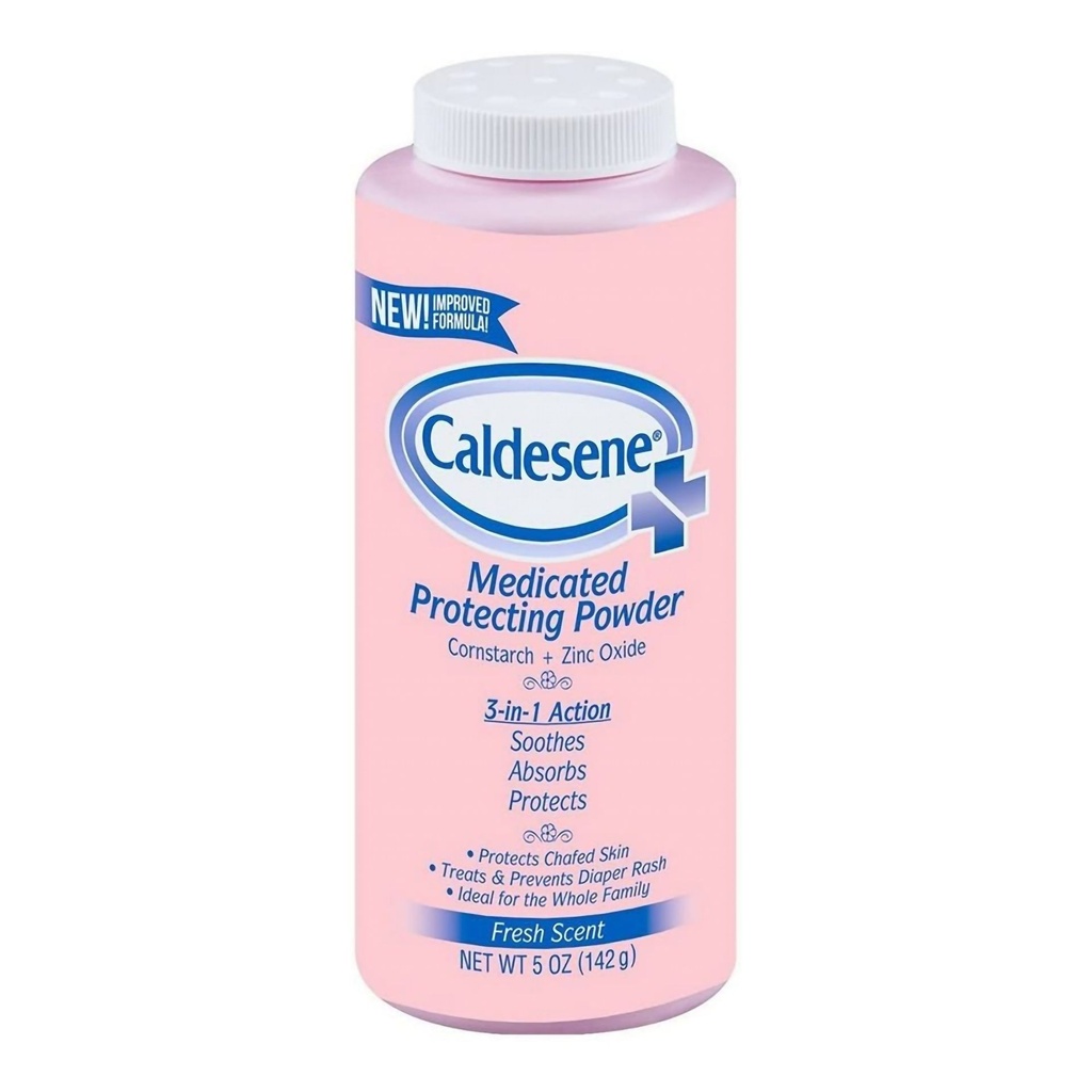 Body Powder Caldesene® Medicated Protecting 5 oz. Fresh Scent Shaker Bottle 81% Cornstarch / 15% Zinc Oxide