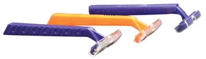 Razor, Twin Blade, Blue Handle, Clear Plastic Guard, 100/bx, 20 bx/cs