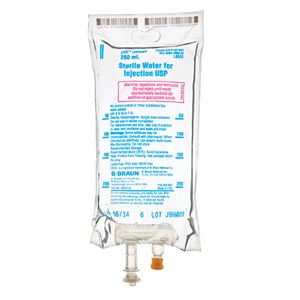 Diluent Sterile Water for Injection, Preservative Free IV Solution Flexible Bag 250 mL