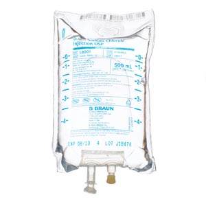 Replacement Preparation Sodium Chloride, Preservative Free 0.9% IV Solution Flexible Bag 500 mL