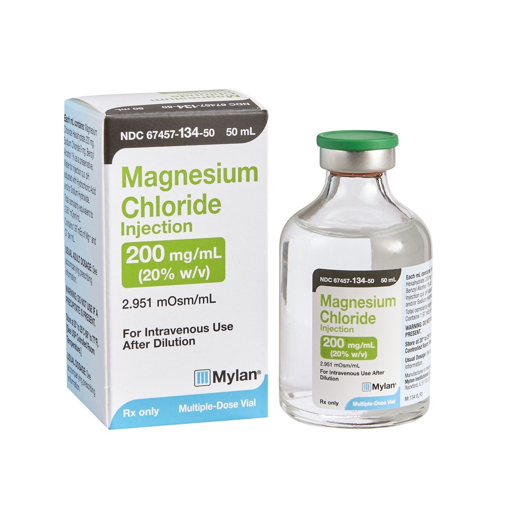 Magnesium Chloride 200 mg / mL Injection 50 mL