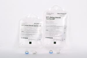Replacement Preparation Sodium Chloride, Preservative Free 0.9% IV Solution Flexible Bag 50 mL Fill in 100 mL
