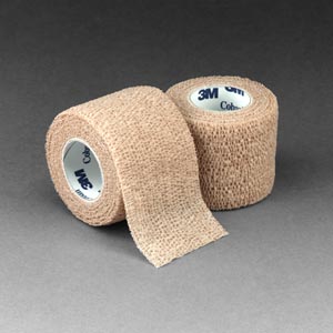 Cohesive Bandage 3M™ Coban™ 2 Inch X 5 Yard Standard Compression Self-adherent Closure Tan NonSterile