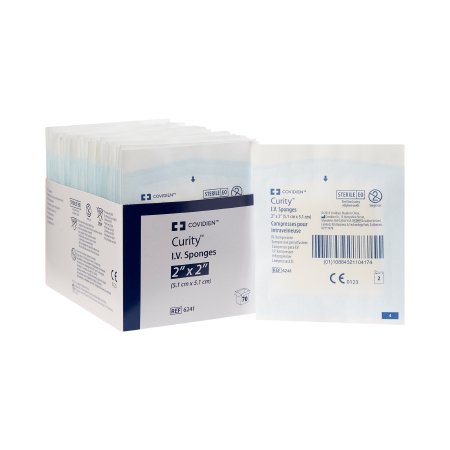 Split Sponge Curity™ Nonwoven 2 X 2 Inch Sterile