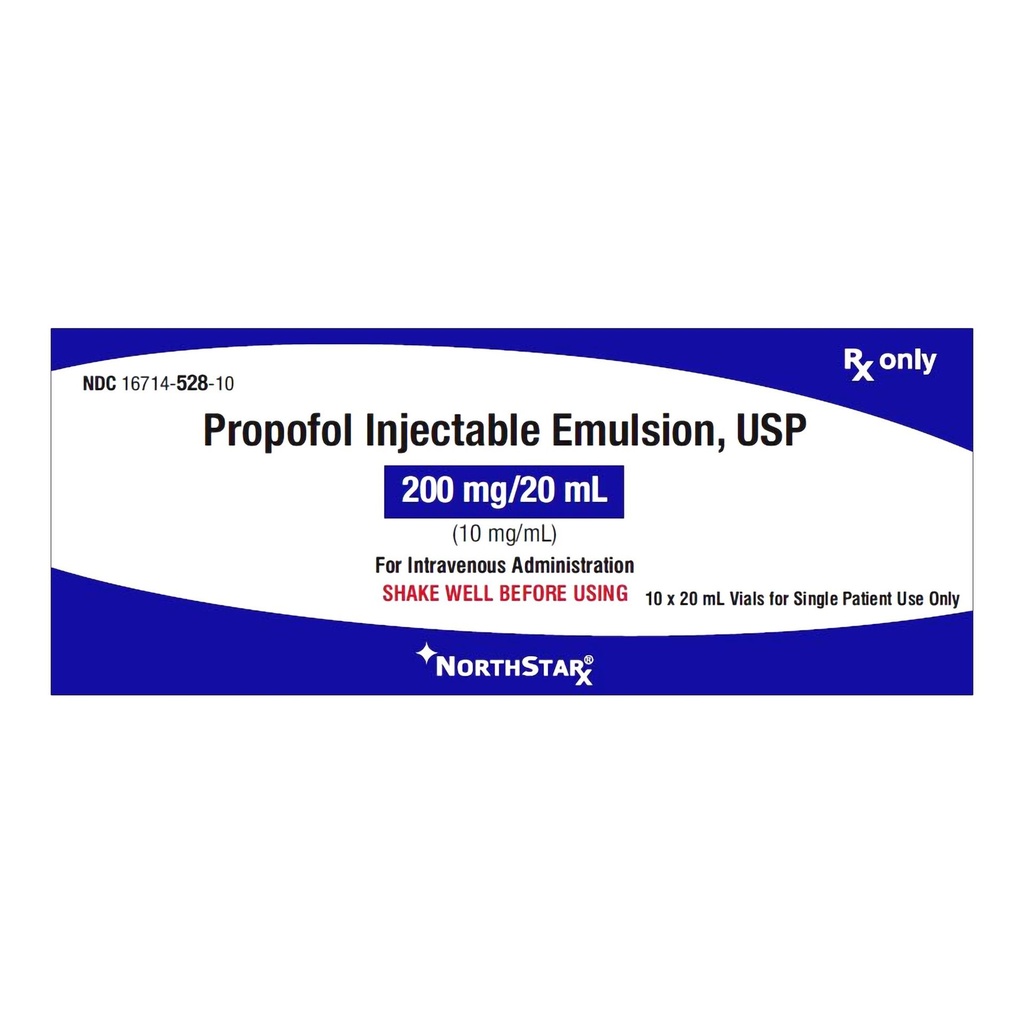 Propofol 1%, 10 mg / mL Injection 20 mL