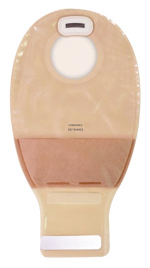 Ostomy Pouch Natura® + Two-Piece System 12 Inch Length 1-1/4 to 1-3/4 Inch Stoma Drainable, Tail Closure
