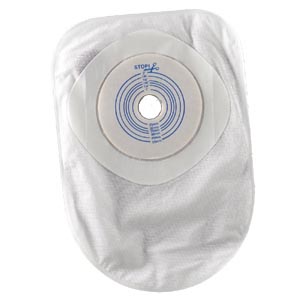 One-Piece Closed-End Pouch with Cut-to-Fit Stomahesive Skin Barrier, Tape Collar, 8&quot; Pouch with 1-Sided Comfort Panel and Filter, Transparent, 3/4&quot; - 2&quot; Stoma Opening, 30/bx (To Be DISCONTINUED)