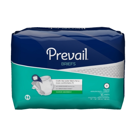 Unisex Youth / Adult Incontinence Brief Prevail® X-Small Disposable Heavy Absorbency