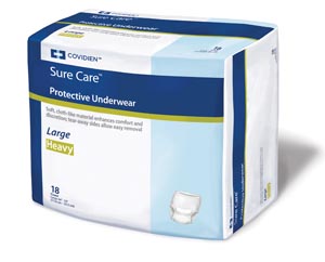 Unisex Adult Absorbent Underwear Sure Care™ Plus Pull On with Tear Away Seams Small / Medium Disposable Heavy Absorbency