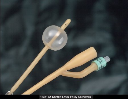Foley Catheter Bardia® 2-Way Standard Tip 5 cc Balloon 14 Fr. Silicone Coated Latex
