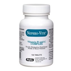 Vitamin Supplement Nephro-Vite® Vitamin B 0.8 mg Strength Tablet 100 per Bottle