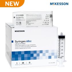 General Purpose Syringe McKesson 60 mL Luer Lock Tip Without Safety