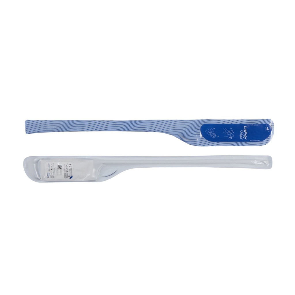 Urethral Catheter LoFric® Origo™ Coude Tip Hydrophilic Coated Polyolefin-based Elastomer (POBE) 14 Fr. 16 Inch