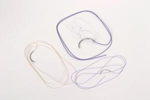 Suture with Needle Coated Vicryl™ Absorbable Coated Undyed Suture Braided Polyglactin 910 Size 5 - 0 18 Inch Suture 1-Needle 13 mm Length 3/8 Circle Reverse Cutting Needle