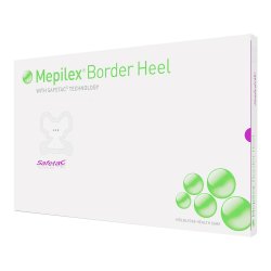 Foam Dressing Mepilex® Border Heel 8-3/5 X 9 Inch Heel Adhesive with Border Sterile