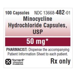Minocycline HCl 50 mg Capsule 100 Capsules
